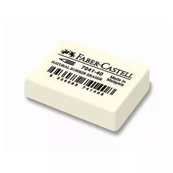 Ластик FABER-CASTELL 7041 36х26х8 мм каучук д/черногр.и цвет.каранд.
