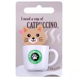 Ластик "Catpuccino" инд.уп., ассорти