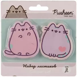 Ластики 02шт "Pusheen" фигурные, блистер