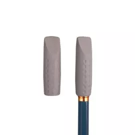 Ластики- колпачки 2шт "Grip 2001", трехгранные, серые, инд.уп., Faber-Castell