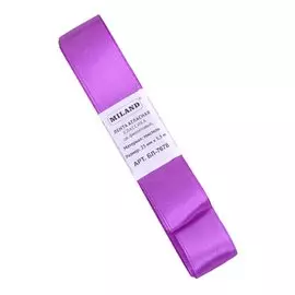 Лента атласная Классика,25 мм х 5,5 м,фиолетовый БЛ-7678