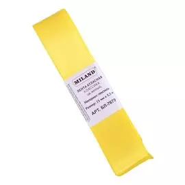 Лента атласная Классика,25 мм х 5,5 м,желтый БЛ-7679