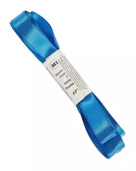 Лента упаковочная атласная Классика, 12 мм х 5,5 м,синий