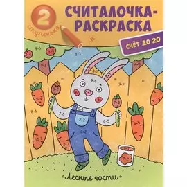 Лесные гости: книжка-раскраска