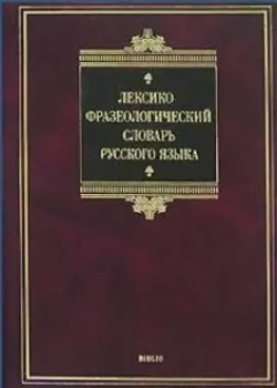 Лексико-фразеологический словарь русского языка