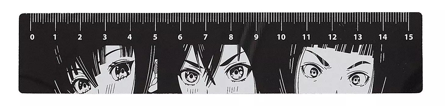 Линейка 15см "Аниме. Черная"