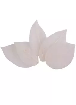 Листья скелетированные в ОРР с подвесом, 5 шт, 7 см, молочные