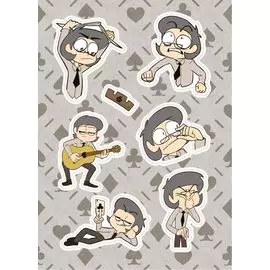 Лист Стикеров 13 Карт: Куромаку. Земля Королей