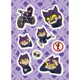 Лист Стикеров 13 Карт: Пик. Земля Королей