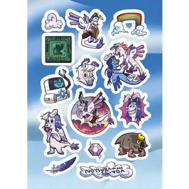 Лист Стикеров Назад Нельзя. Воздушные Драконы