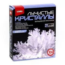 Набор для творчества LORI Лучистые кристаллы "Белый кристалл" Лк-006