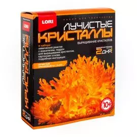 Набор для творчества LORI Лучистые кристаллы "Оранжевый кристалл" Лк-005