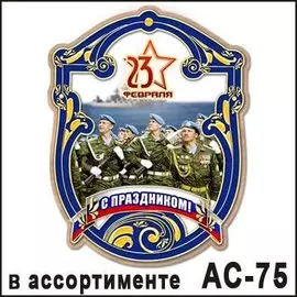 Магнит 23 февраля в ассортименте