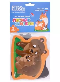 Магнитный пазл El basco "Лесные жители"