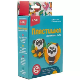 Магниты из теста «Пластишка. Милые панды»