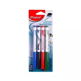 Маркеры для досок Maped, Marker Peps, 4 цвета
