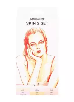 Маркеры 06цв "Skin 2" карт.кор., Sketchmarker