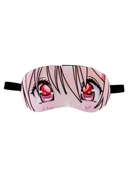Маска для сна Аниме Глаза (розовые) (пакет)