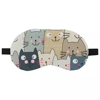 Маска для сна «Узор из котиков»