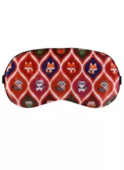 Маска для сна Узоры сова лиса енот (коробка) 12-37534-SM-5