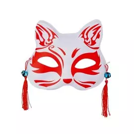 Маска Японская лисичка Кицунэ (19х16) (пластик)