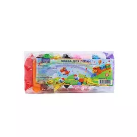 Mасса для лепки Mazari Creative, 12 цветов по 10 г. (+пластиковые стеки 3 шт.) (3+)