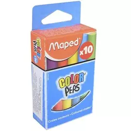 Мелки цветные круглые, 10 шт., Maped