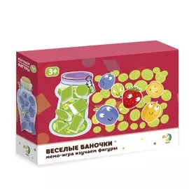 Мемо-игра Изучаем фигуры "Веселые баночки"