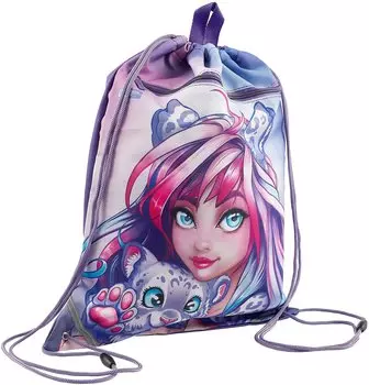 Мешок для сменной обуви Феникс+, "Девушка с барсом"