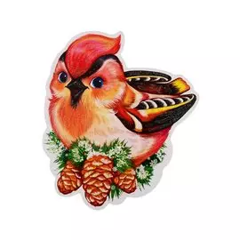 Мини-плакат вырубной Свиристель зимний (ФМ-12911) (упаковка)