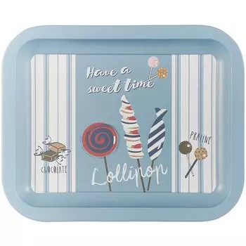 Мини-поднос Десерты матовый (металл) (21х17)