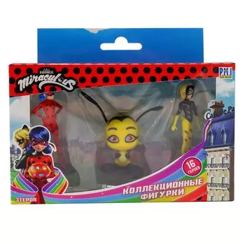 Miraculous фигурки: Ледибаг, Леди Пчела, Поллен, (4,1х16х13), (MLB2021-A)