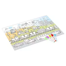 Многоразовая раскраска «Веселые гонки»