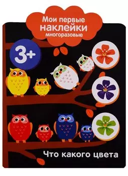 Что какого цвета. Мои первые наклейки многоразовые