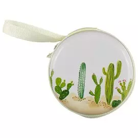 Монетница на молнии Кактус (7см) (металл) (ПВХ бокс)