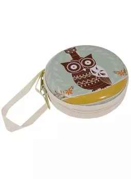 Монетница на молнии "Сова", 7 см