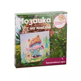 Набор для творчества Мозаика из пайеток на холсте Волшебная мастерская Озорной котенок