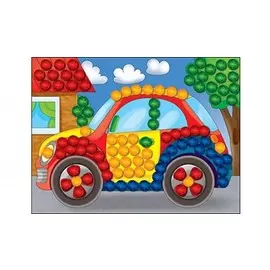 МОЗАИКА ИЗ ПОМПОНОВ. формат А5. МАШИНКА (Арт. М-5228)