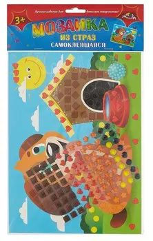 Мозаика из страз. самоклеящаяся. А5. Щенок. -Россия: АппликА, С3081-06 460210