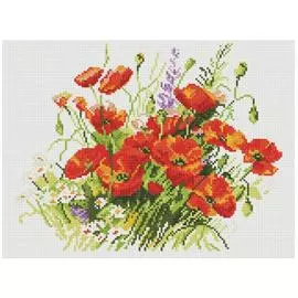 Мозаика на подрамнике. Танцующие маки (052-ST-S)