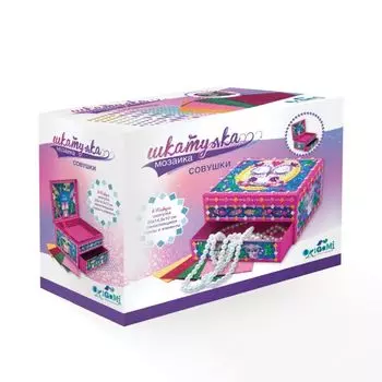 Мозаика-шкатулка. Совы. Арт.04073