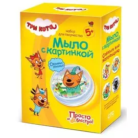 Мыло с картинкой "Три кота. Компот"