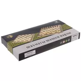 Шахматы, шашки, нарды. Набор игр настольных 3 в 1.