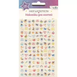 Набор детских наклеек для ногтей. Динозаврики