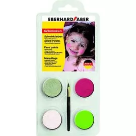 Набор для аквагрима Eberhard Faber Принцесса 4 цвета+кисточка+инструкция