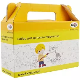 Набор для дет.творч. 7 предметов "Юный художник" подарочный, к/к