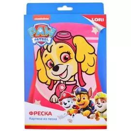Набор для детского творчества LORI. Фреска. Картина из песка. Щенячий патруль "Скай"
