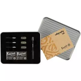 Набор для каллиграфии "CALLIGRAPHY" пенал, черный, KAWECO