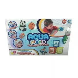 Набор для творчества, 1TOY/Вантой, Aqua pixels, Веселые животные 33*5*20см Т11387