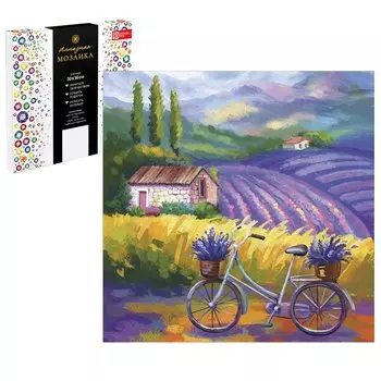 Набор для творчества. Алмазная мозаика на подрамнике "Лавандовый прованс", 30 х 30 см